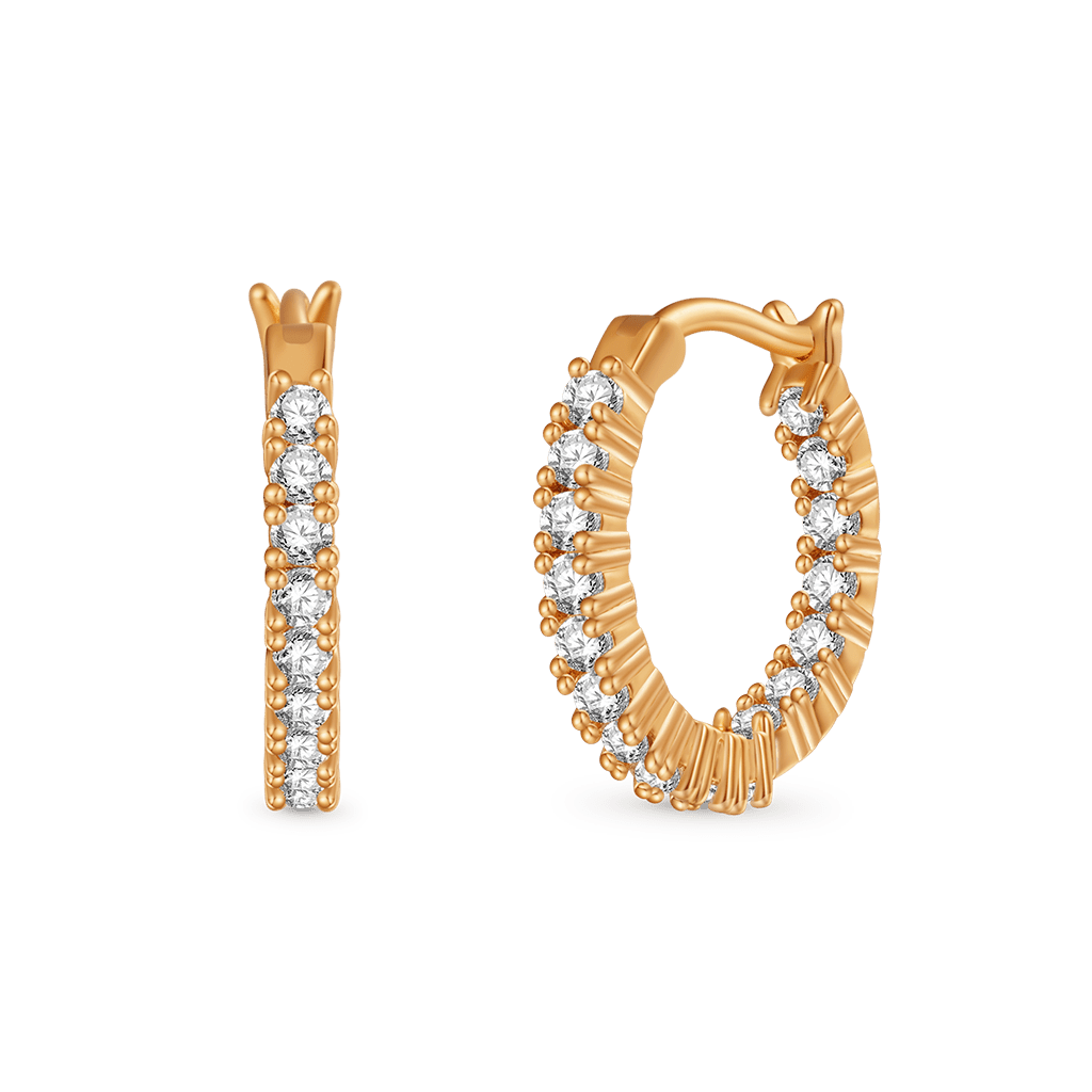 In and Out Hoop Earrings image number 0