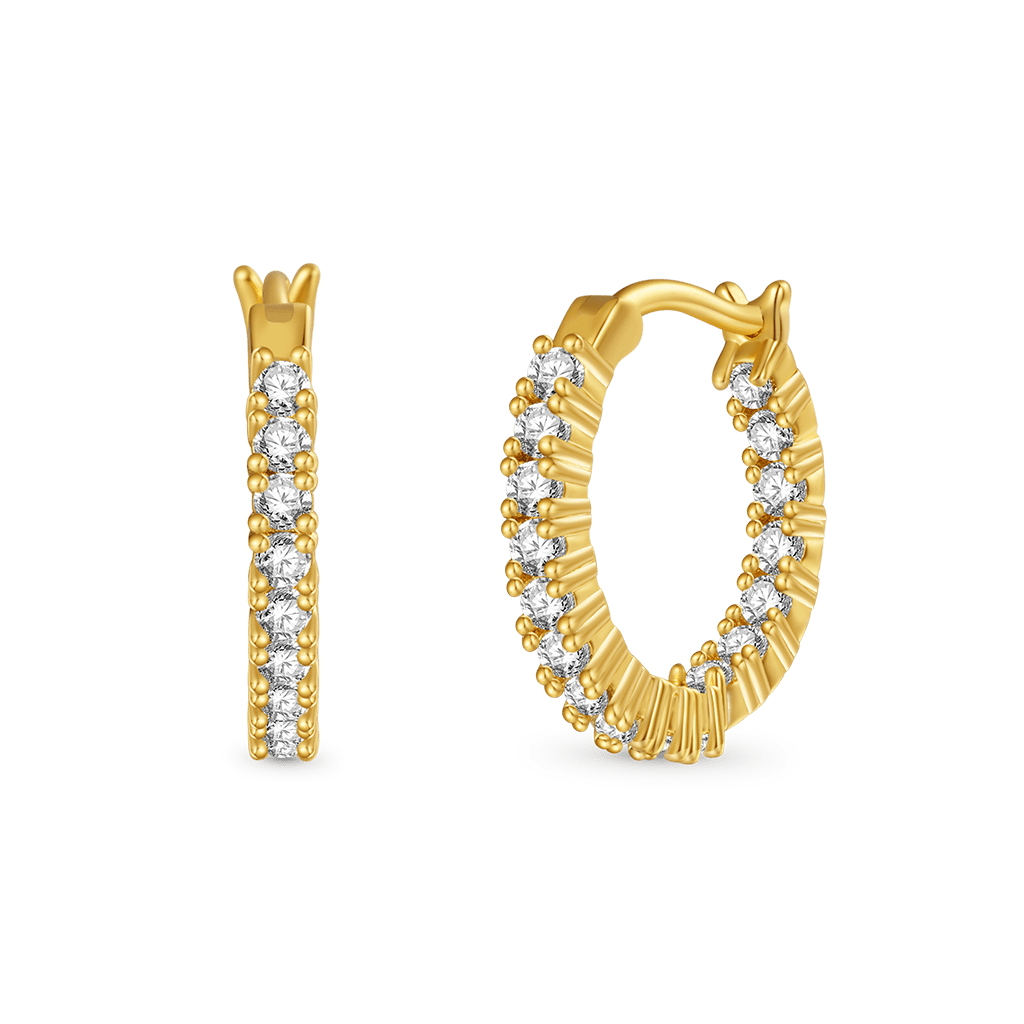 In and Out Hoop Earrings image number 2