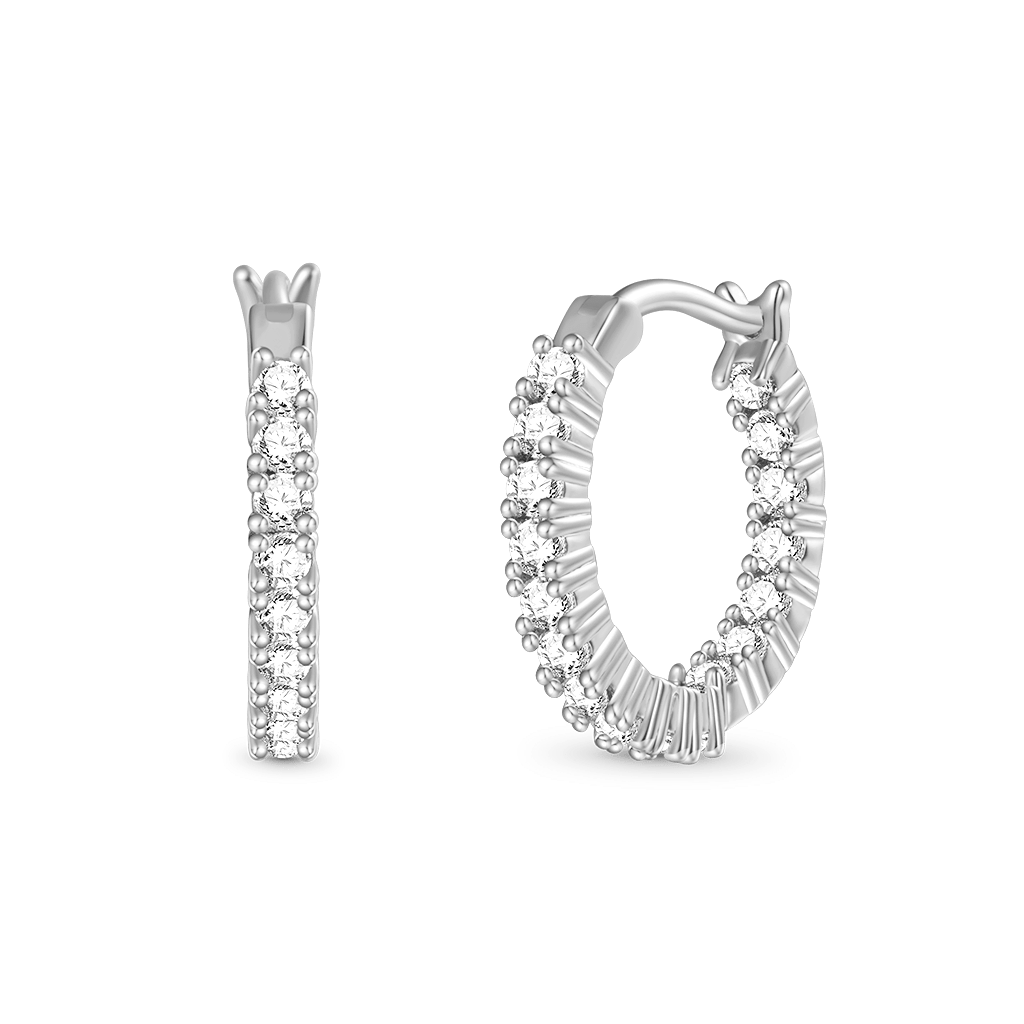 In and Out Hoop Earrings image number 0