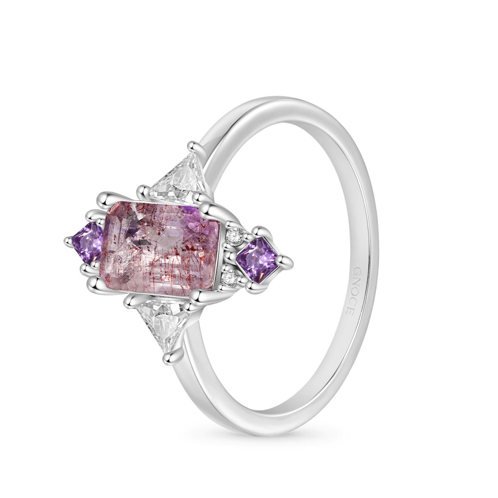 Purple Square-cut Ring image number 1