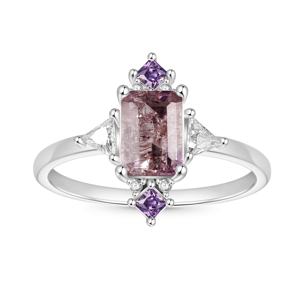 Purple Square-cut Ring image number 0