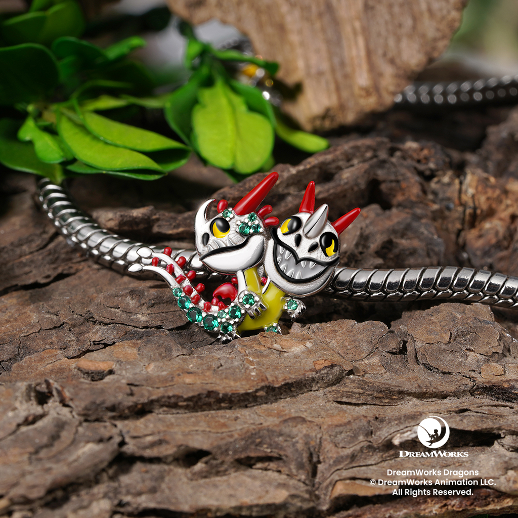 Hideous Zippleback Dragon Charm image number 2