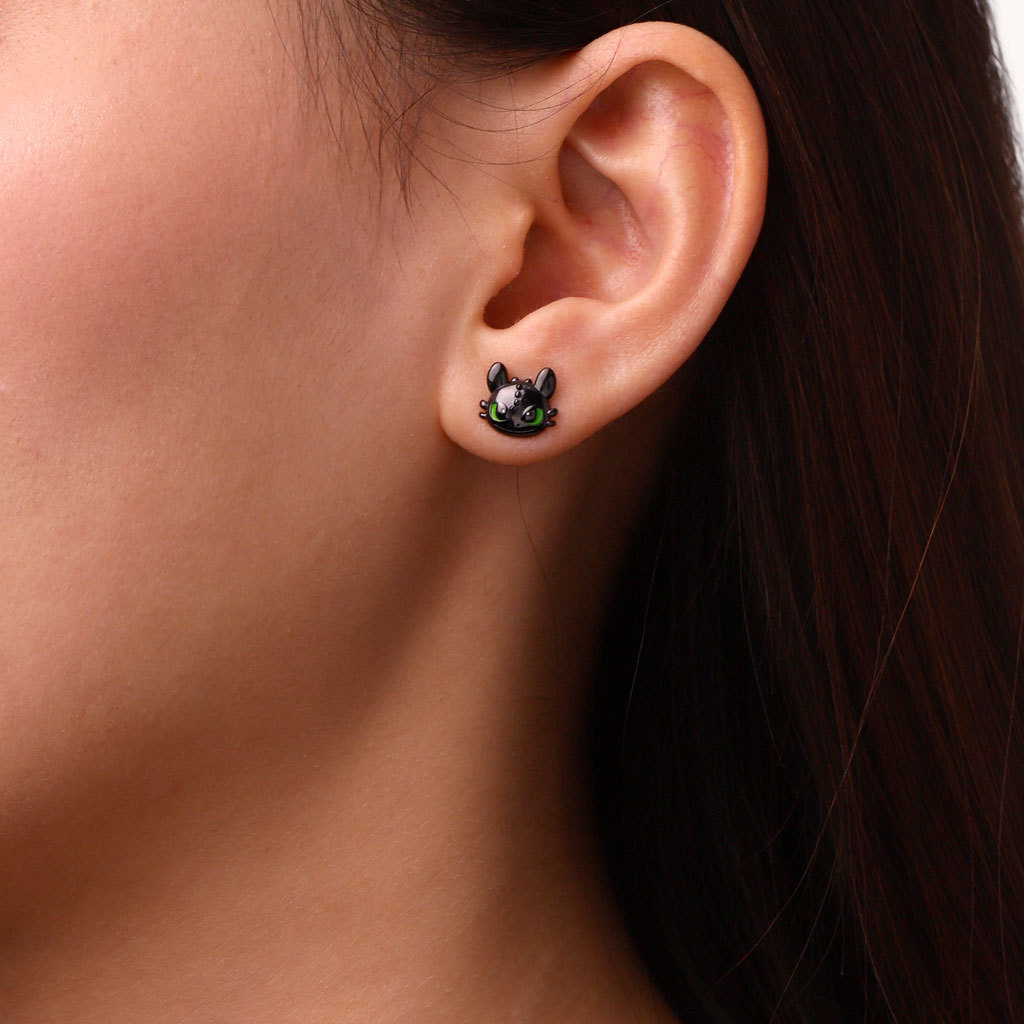 Cool Toothless Stud Earrings image number 3
