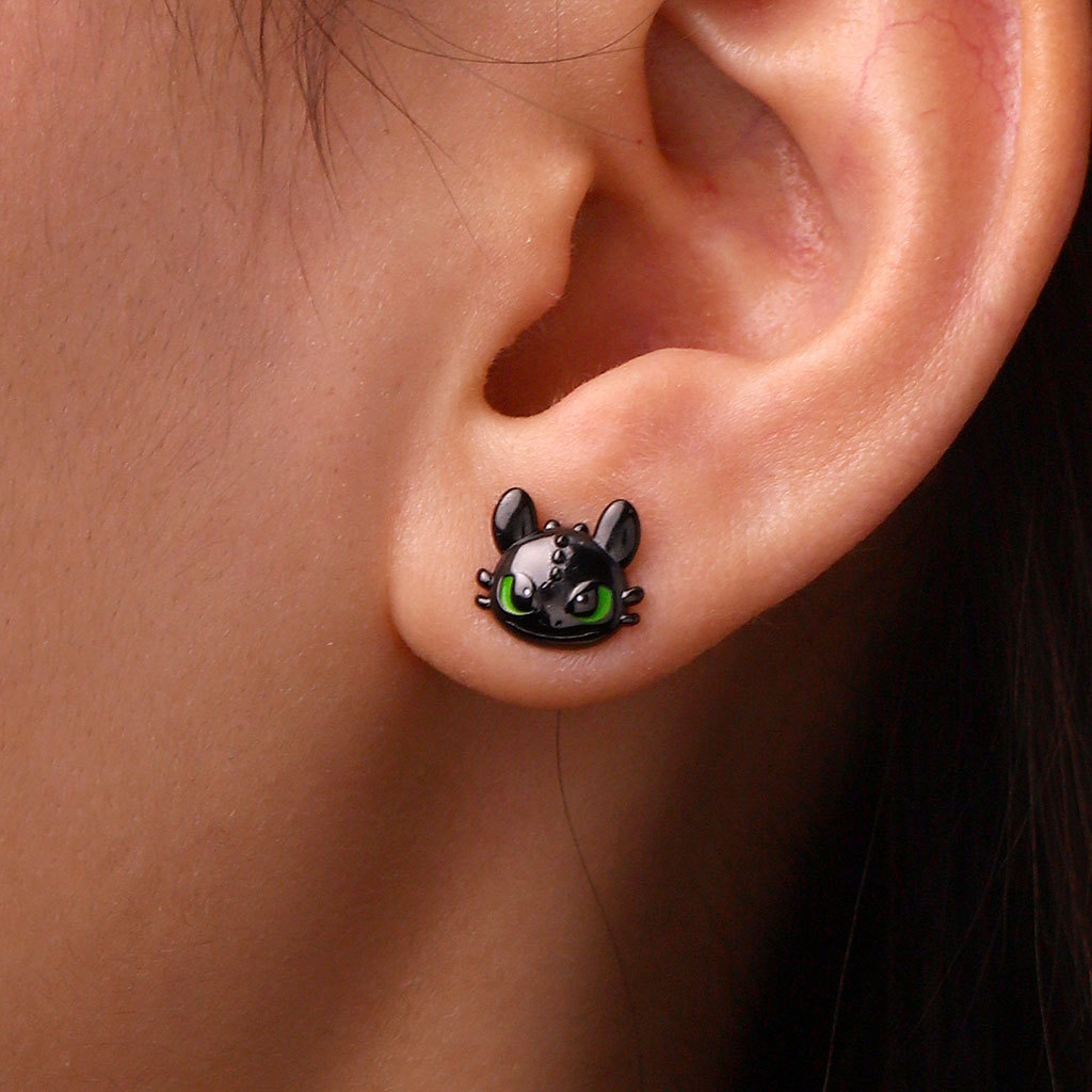 Cool Toothless Stud Earrings image number 4