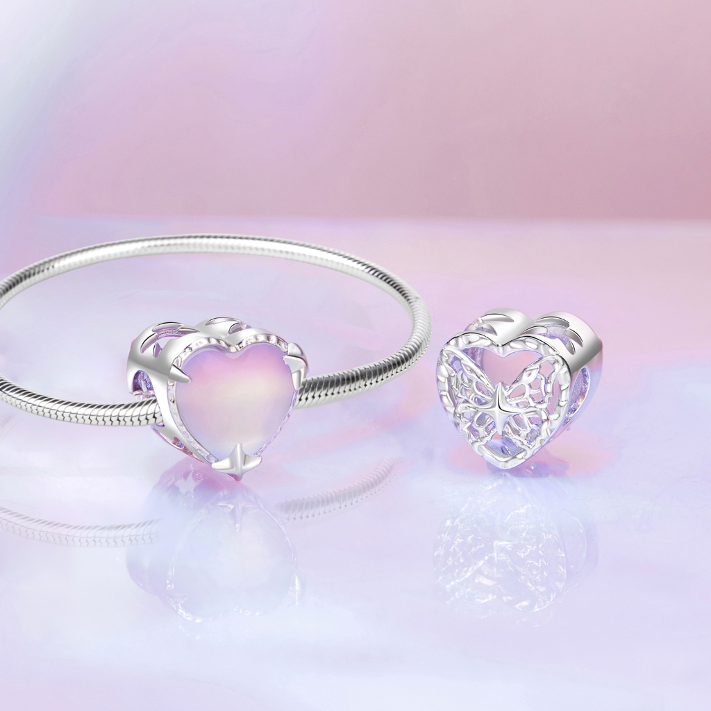 Dream Butterfly Heart Charm image number 3