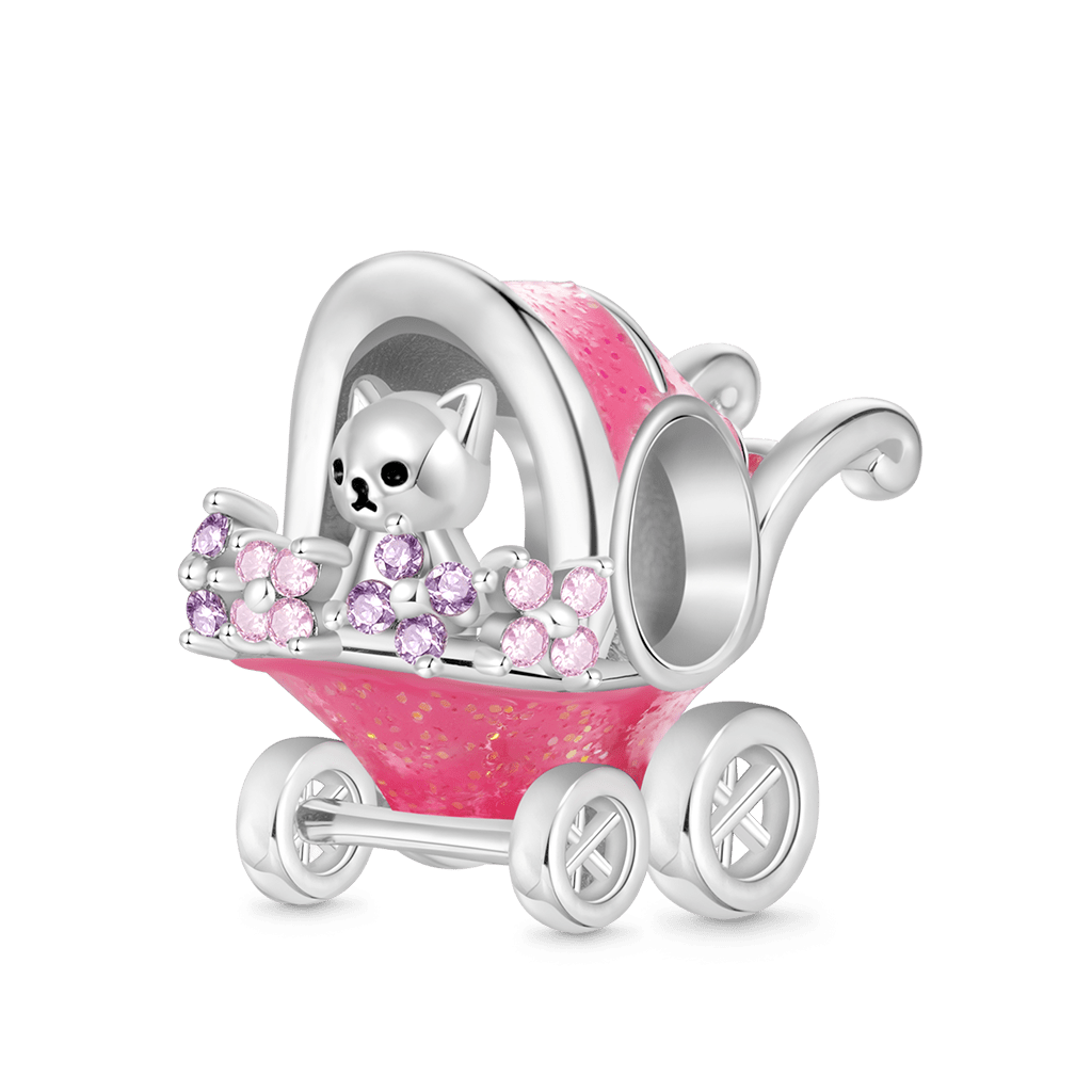 Cat Baby Stroller Charm image number 0