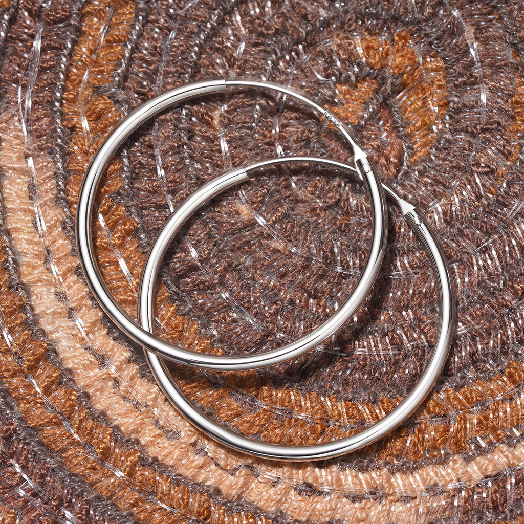 Large Hoops Earrings image number 4