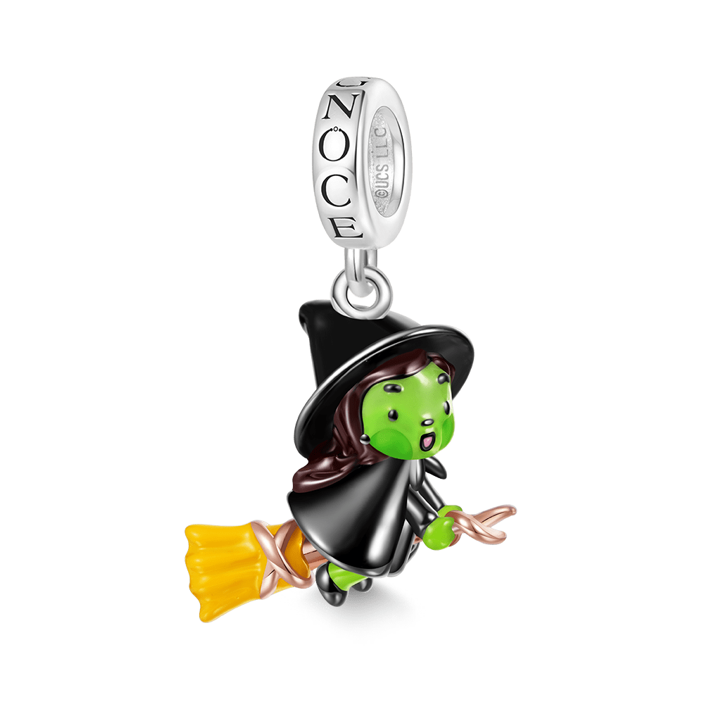 Wicked Elphaba on Broom Pendant image number 0