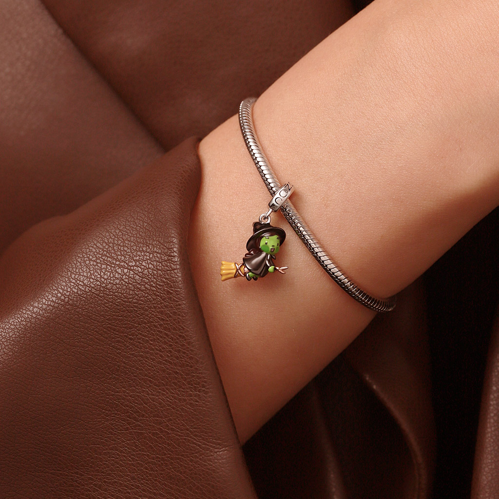 Wicked Elphaba on Broom Pendant image number 5