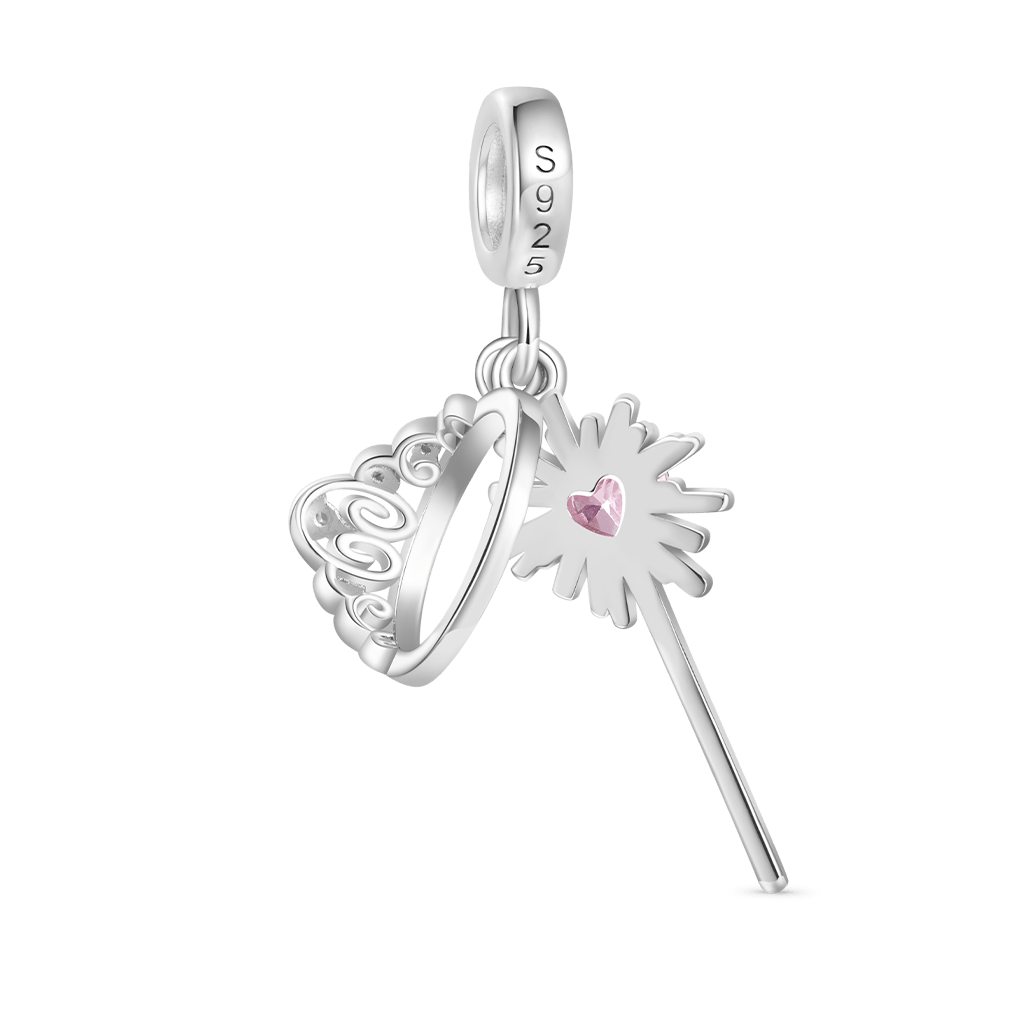 Wicked Glinda's Crown & Wand Pendant image number 1