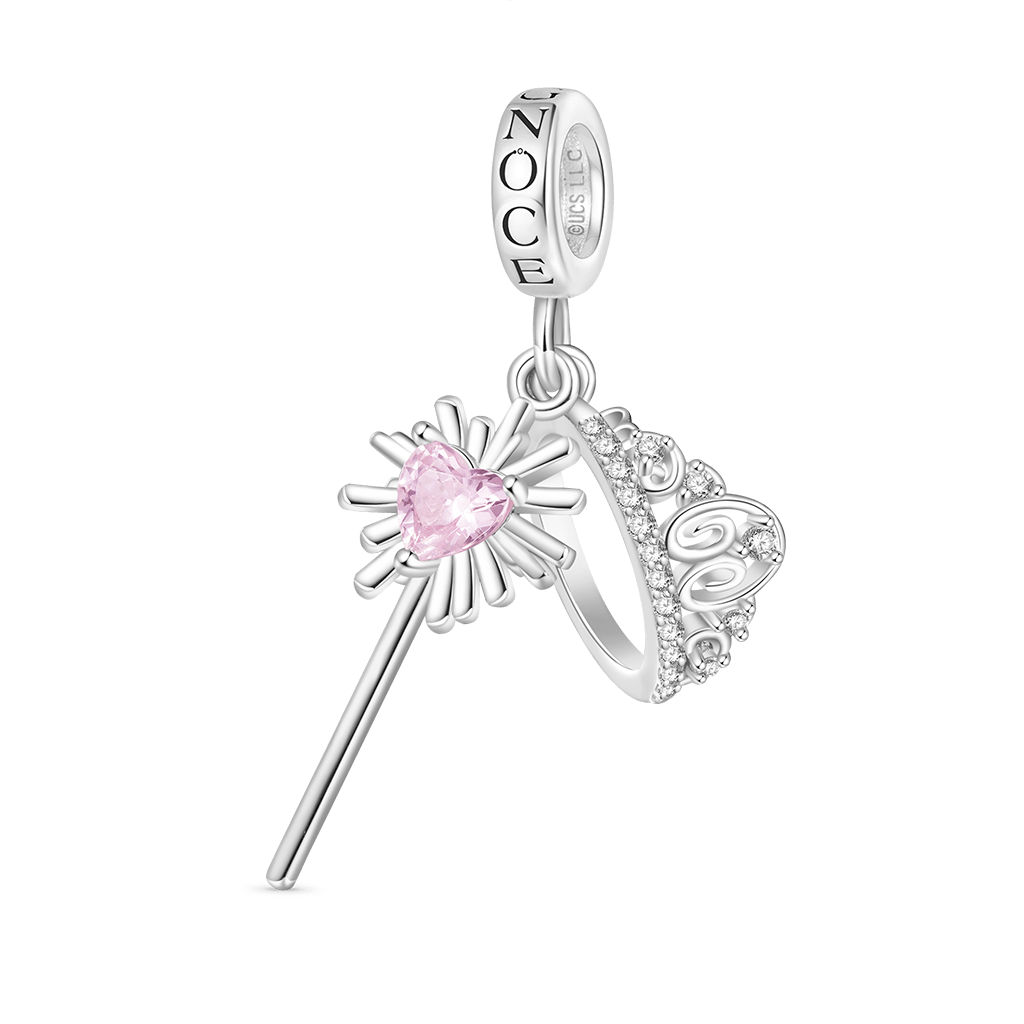 Wicked Glinda's Crown & Wand Pendant image number 0