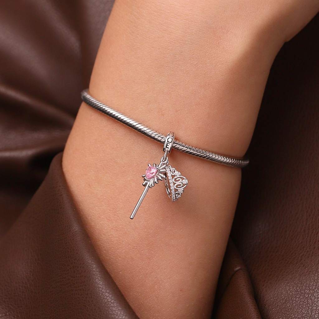 Wicked Glinda's Crown & Wand Pendant image number 5