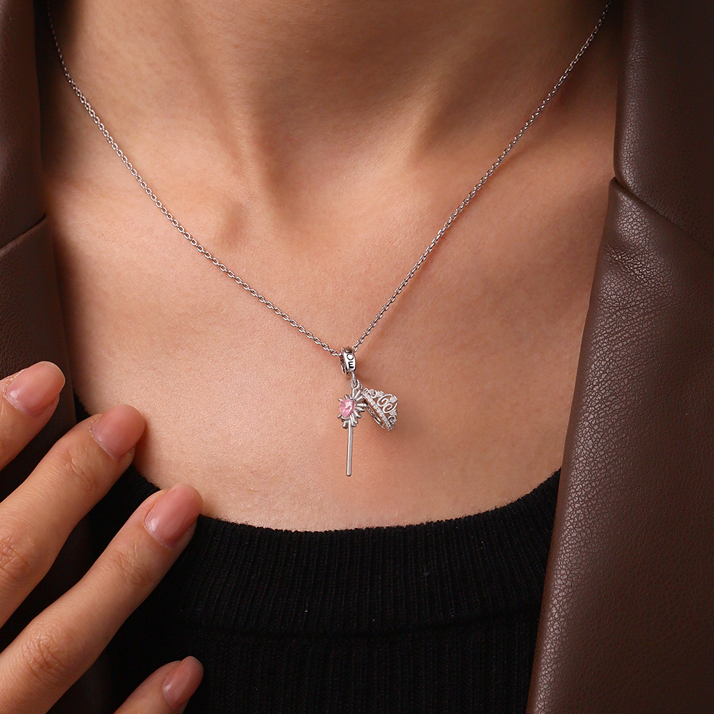 Wicked Glinda's Crown & Wand Pendant image number 4