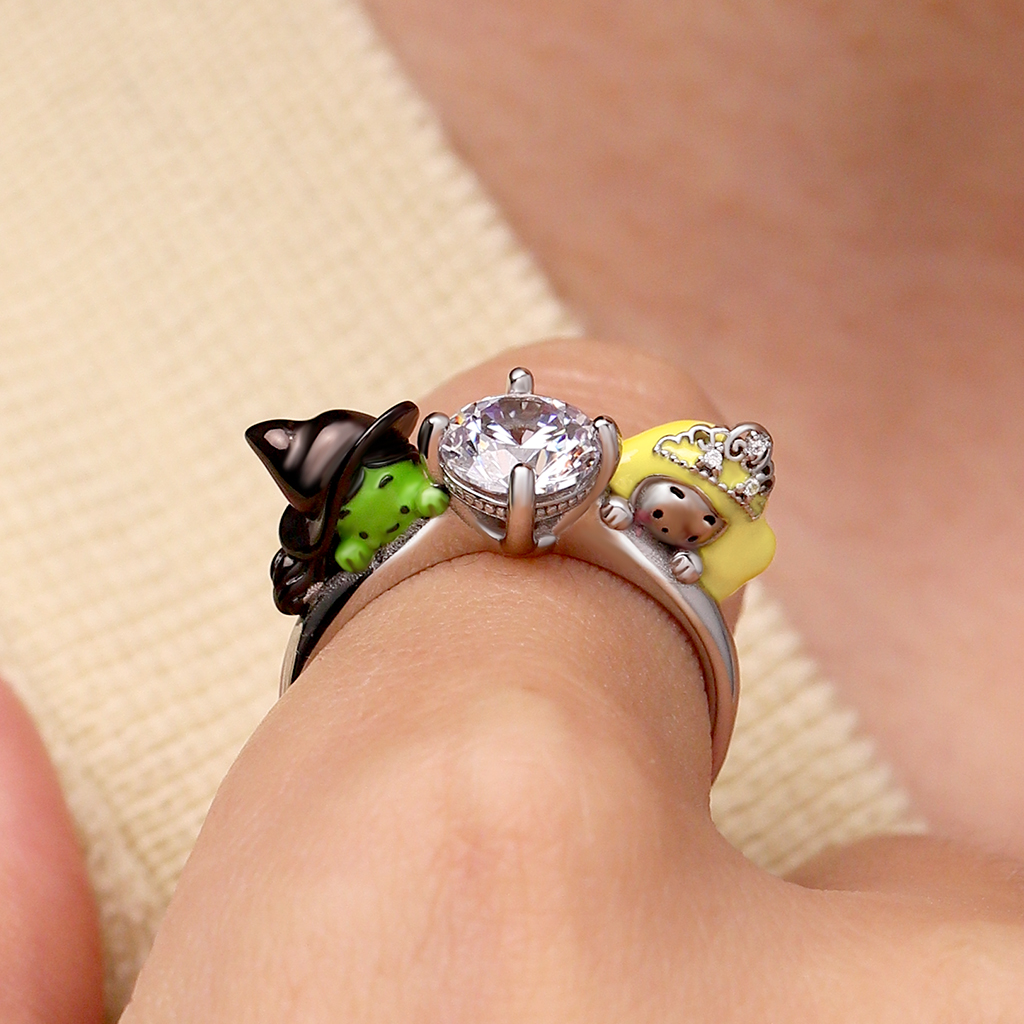Wicked Elphaba & Glinda Ring image number 4