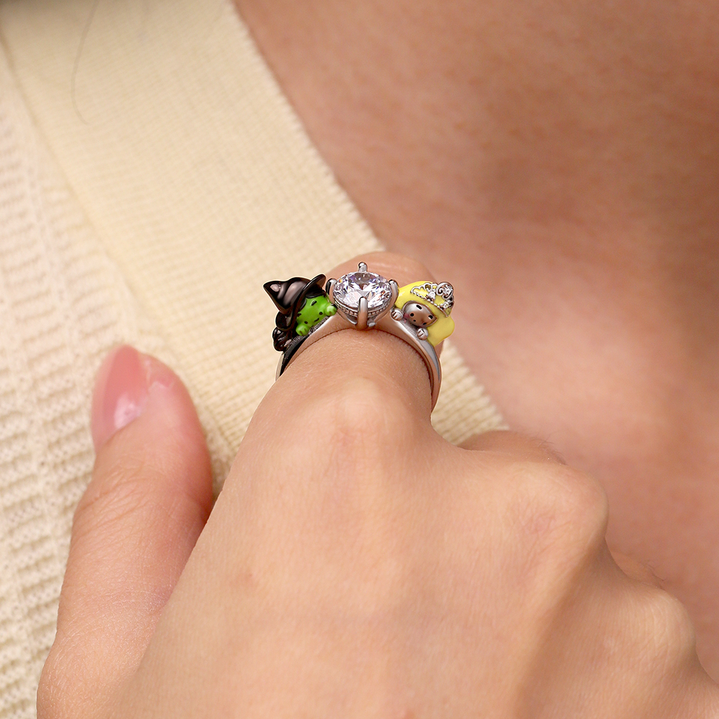 Wicked Elphaba & Glinda Ring image number 3