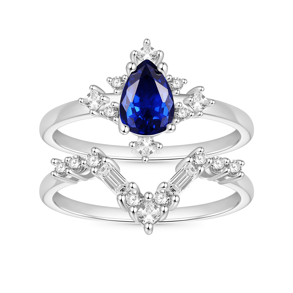 Royal Blue Stackable Rings image number 0