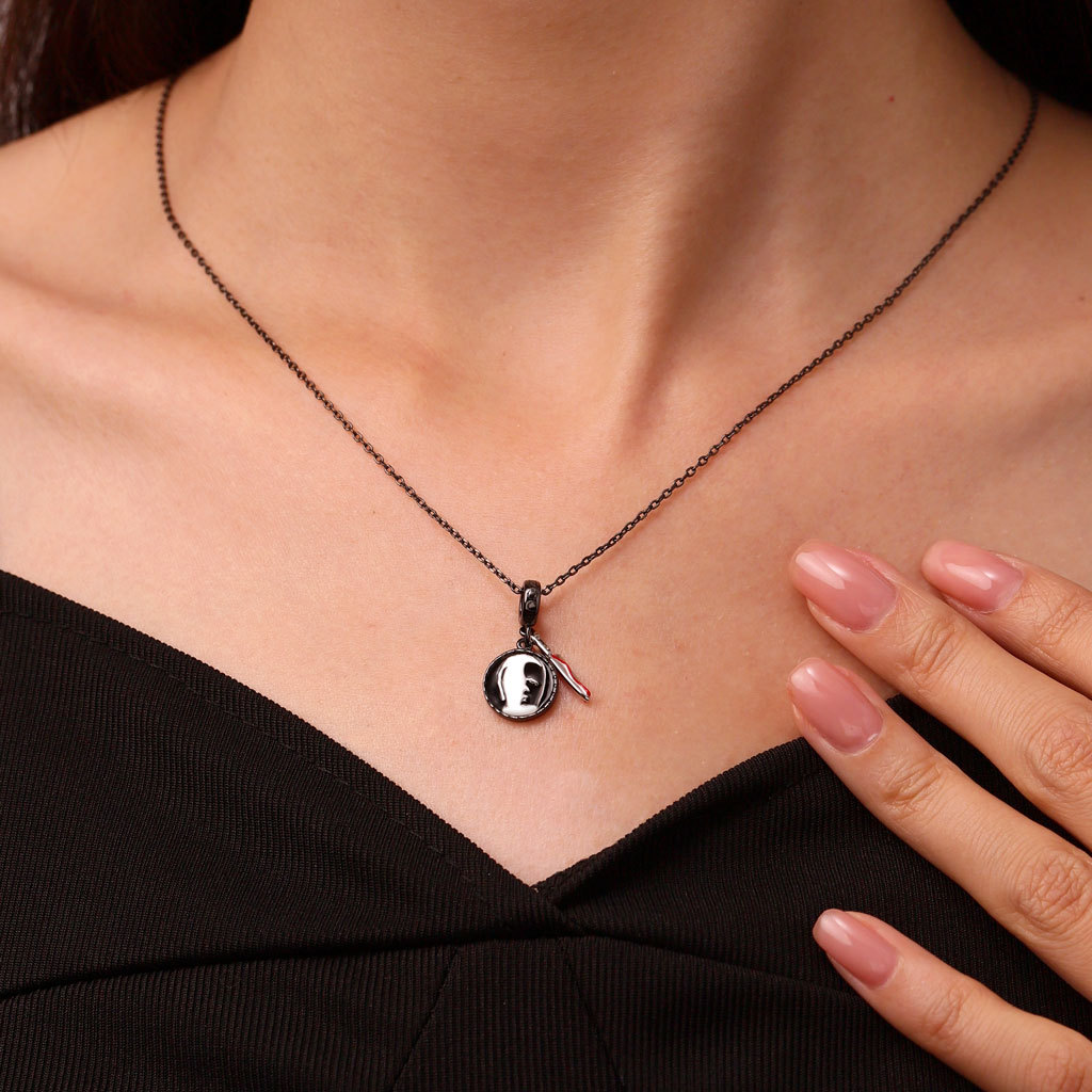 Michael Myers Silhouette Head Pendant image number 4