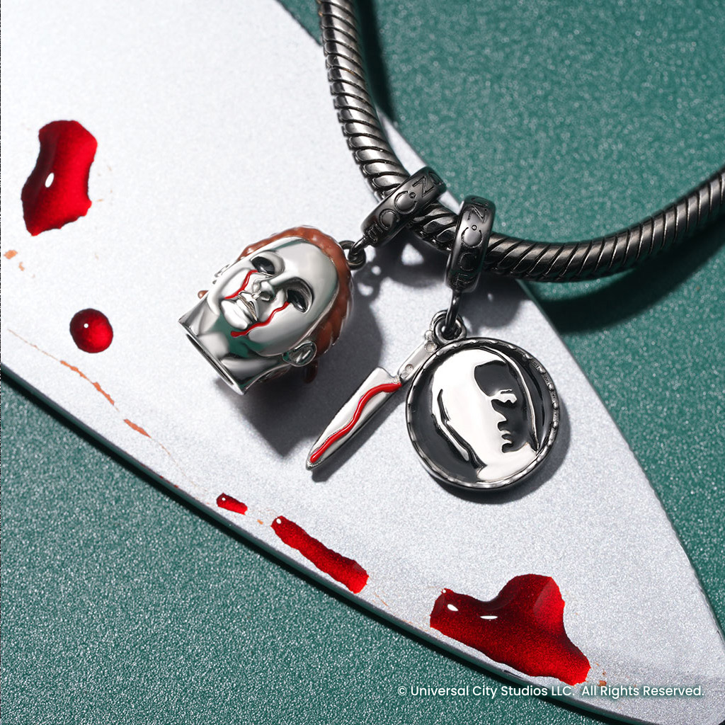 Michael Myers Silhouette Head Pendant image number 2