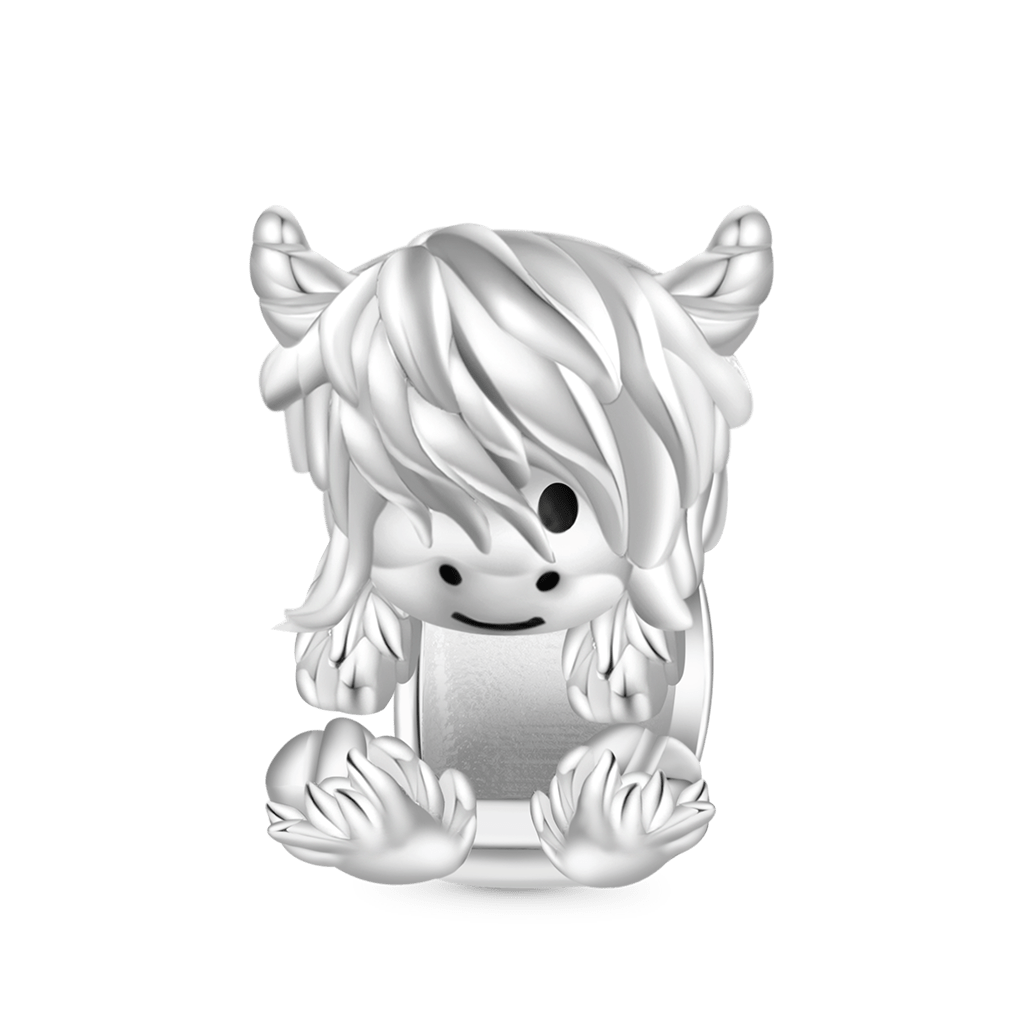 Cute Scottish Highland Cow Charm image number 0