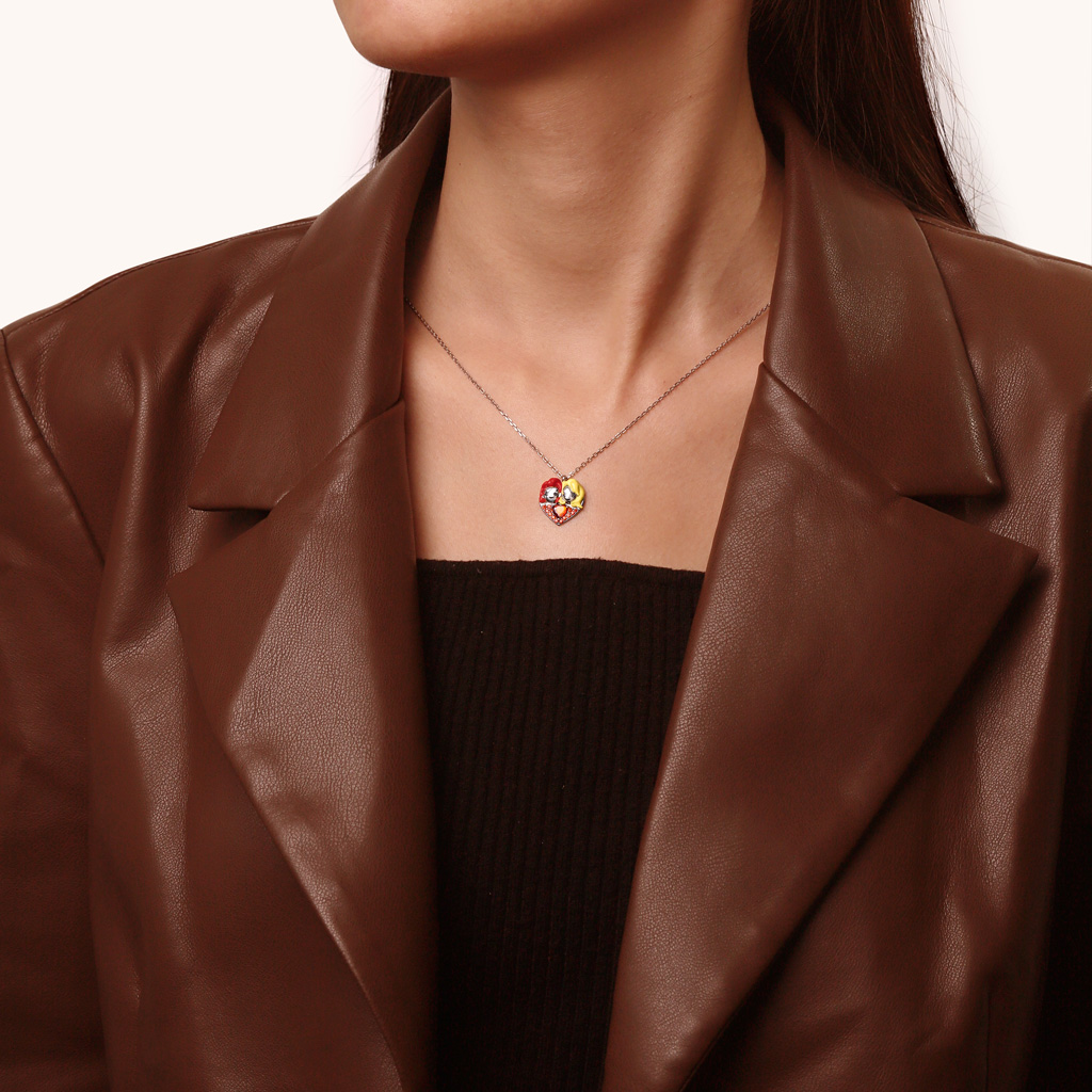 “Til Death Do Us Part” Heart Necklace image number 5