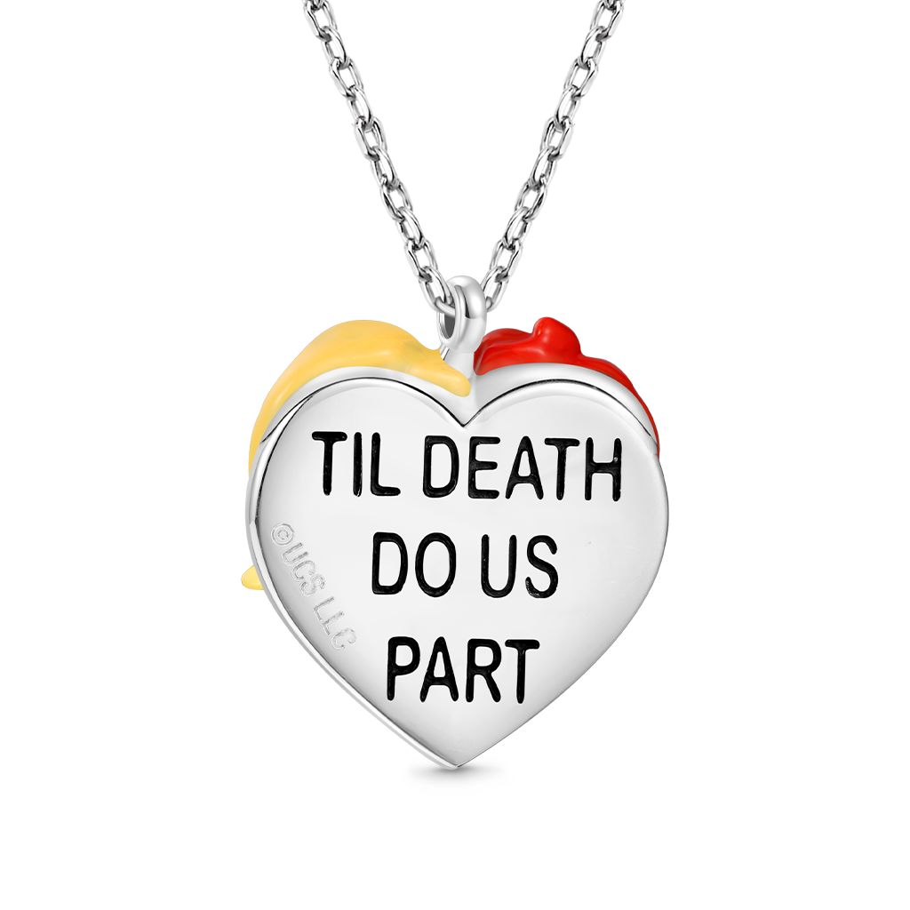“Til Death Do Us Part” Heart Necklace image number 1