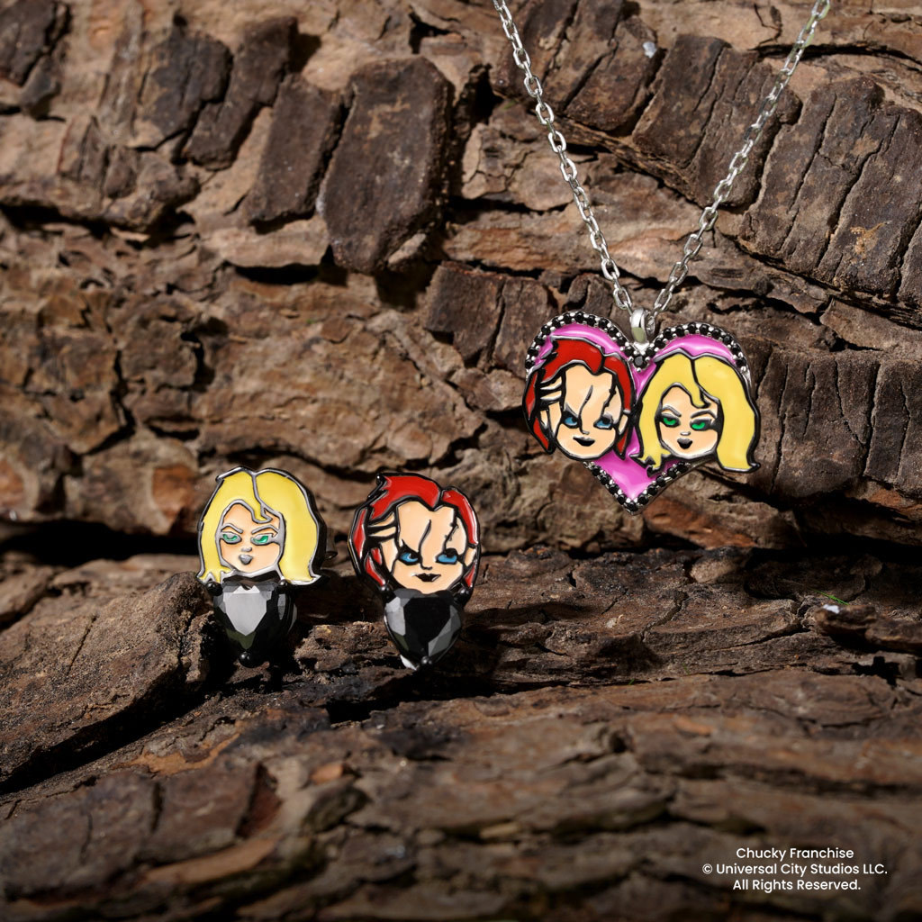 Chucky and Tiff Heart Necklace image number 3