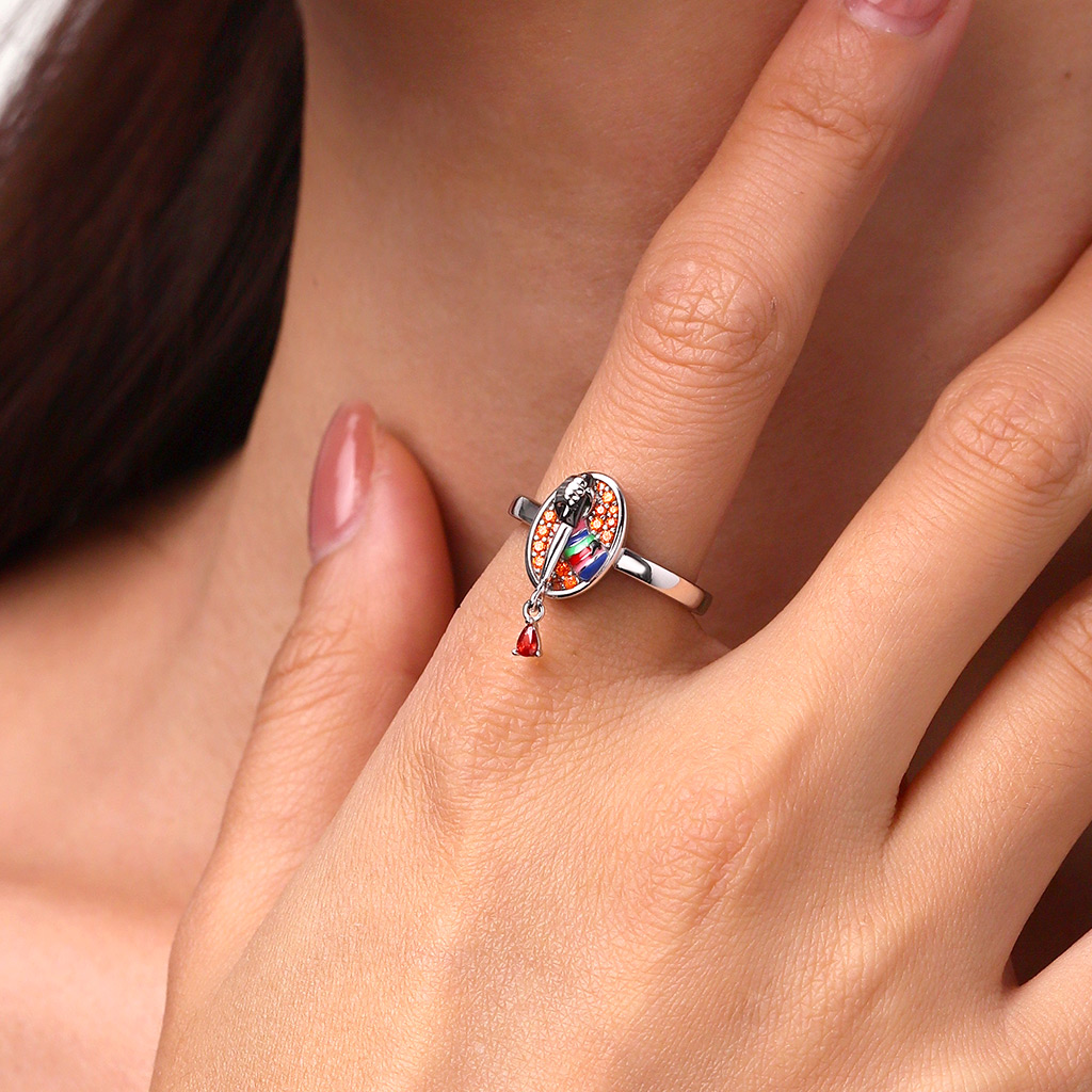 Bloody Knife Signet Ring image number 4