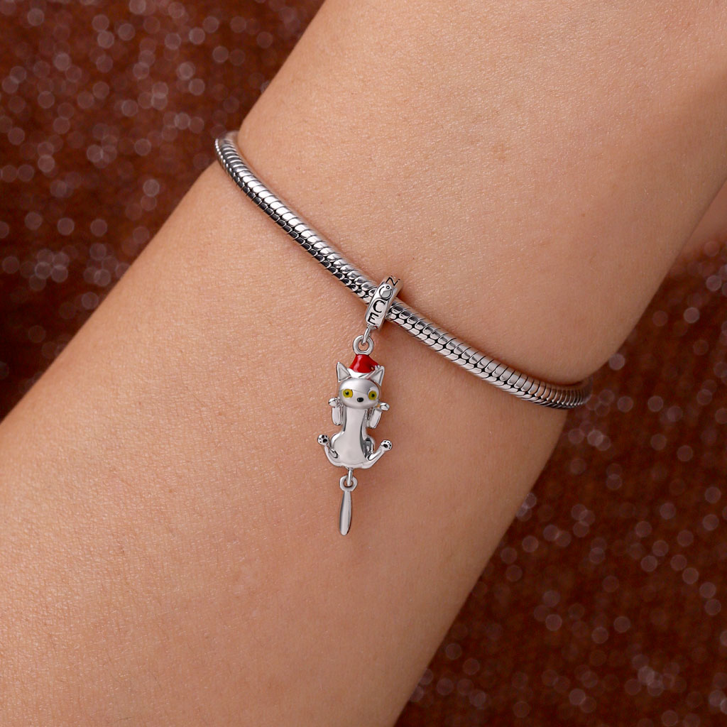 Christmas Cute Cat Pendant image number 4