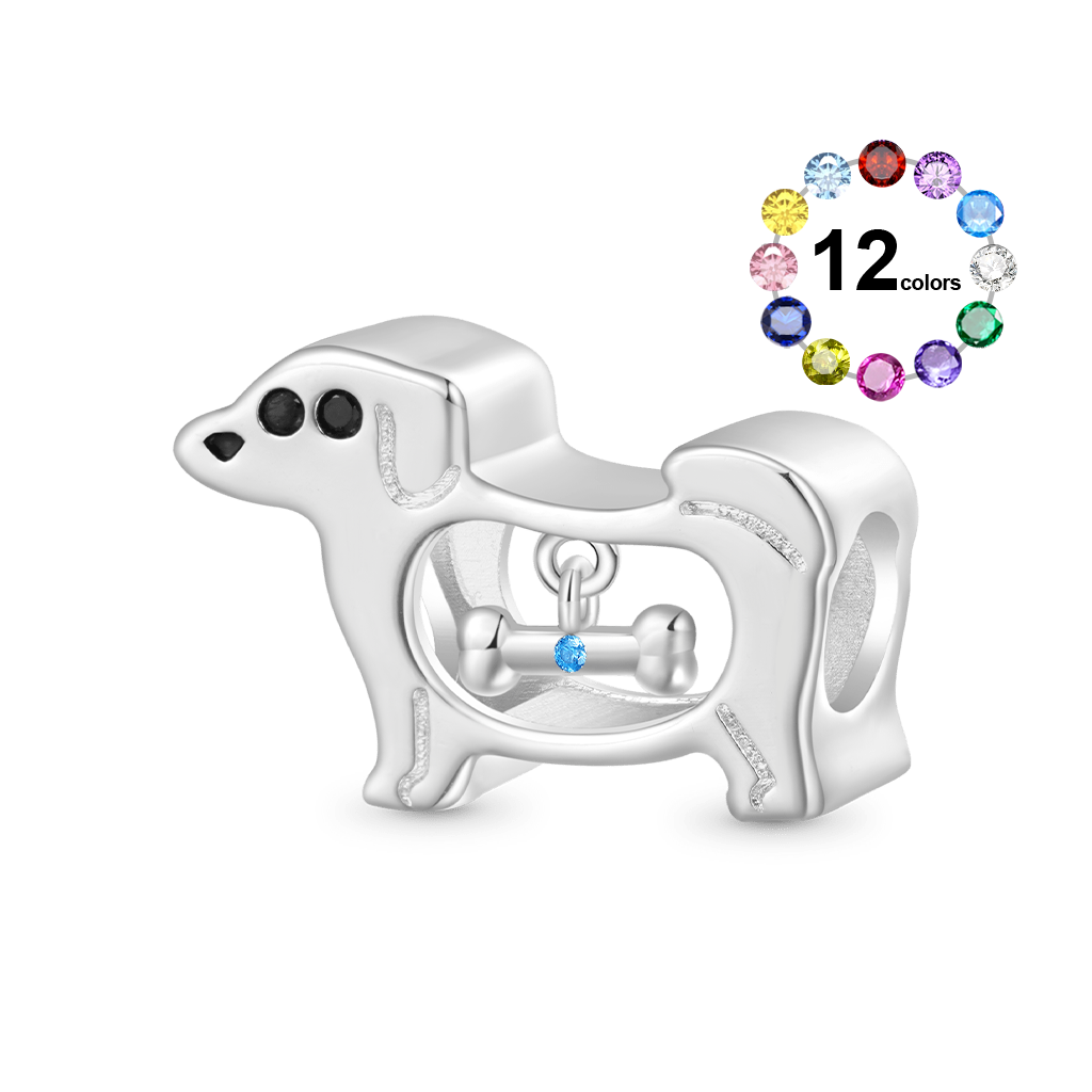 Hollow Puppy Bone Charm image number 0