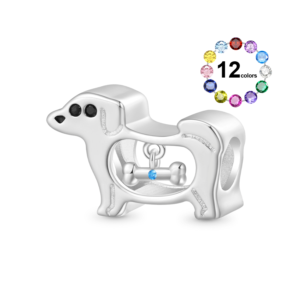 Hollow Puppy Bone Charm image number 0