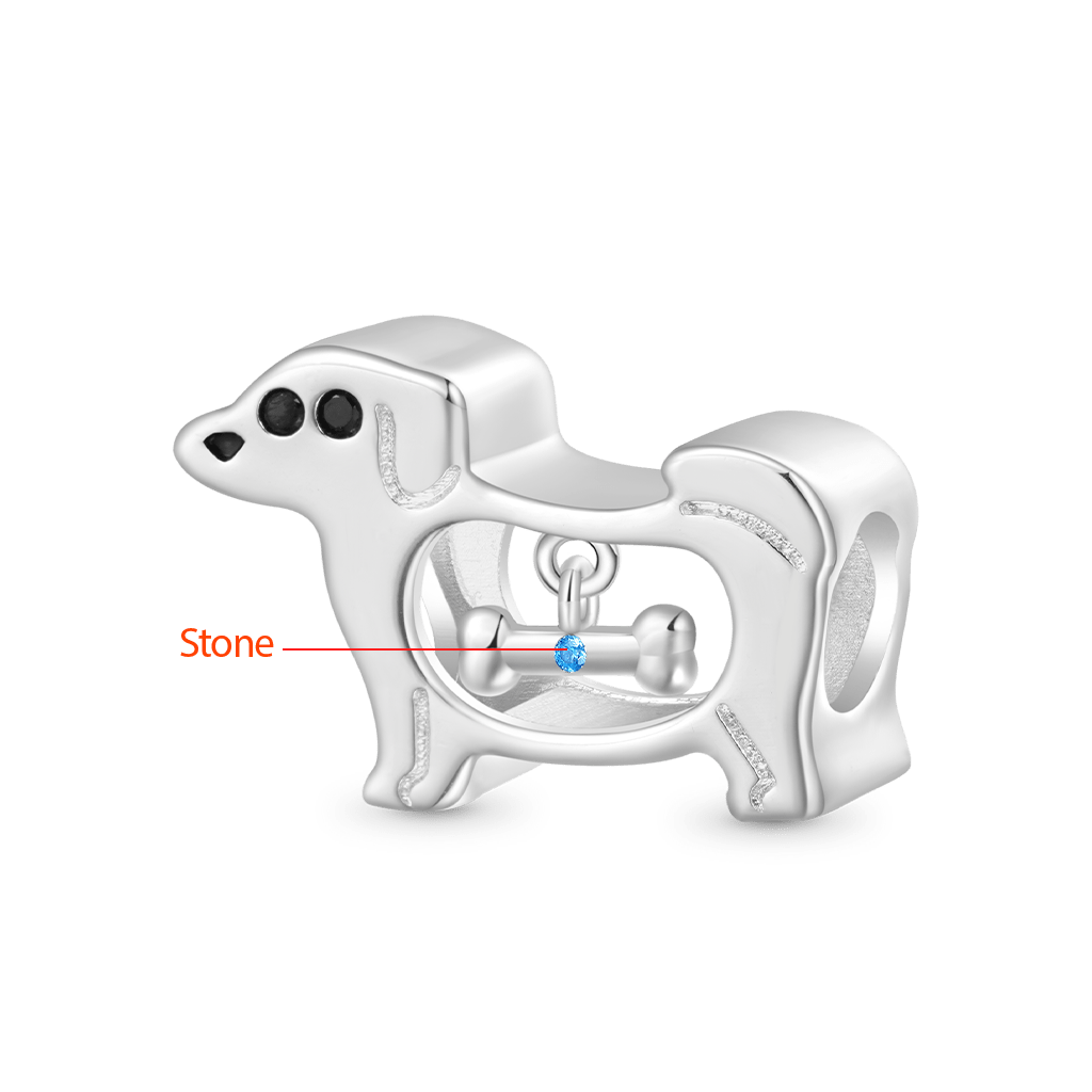 Hollow Puppy Bone Charm image number 1