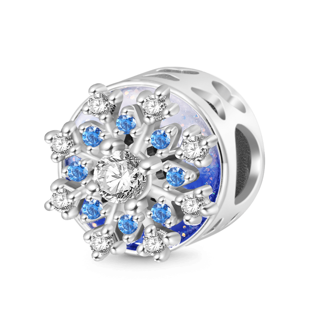 Engravable Rotatable Snowflake Charm image number 2