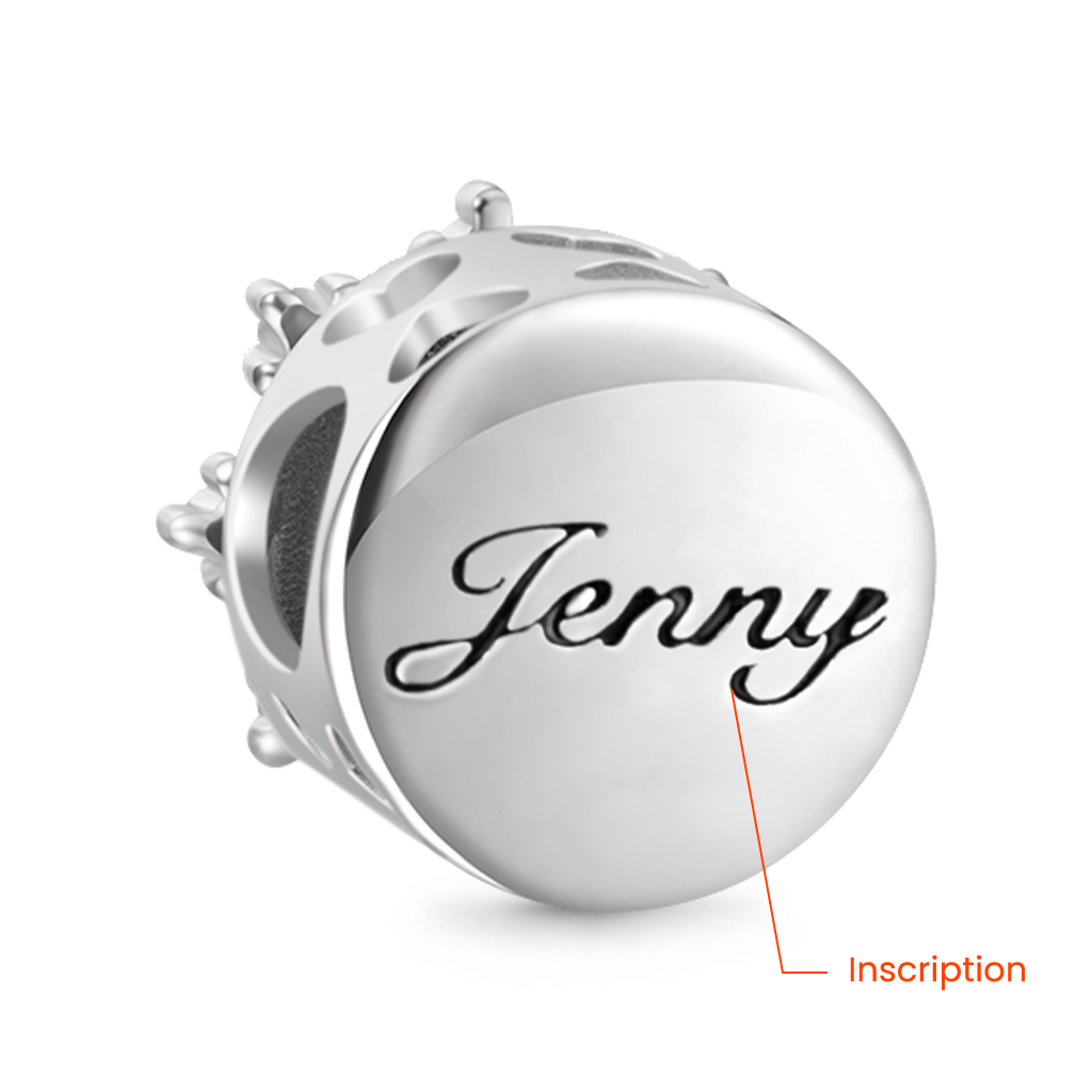 Engravable Rotatable Snowflake Charm image number 1