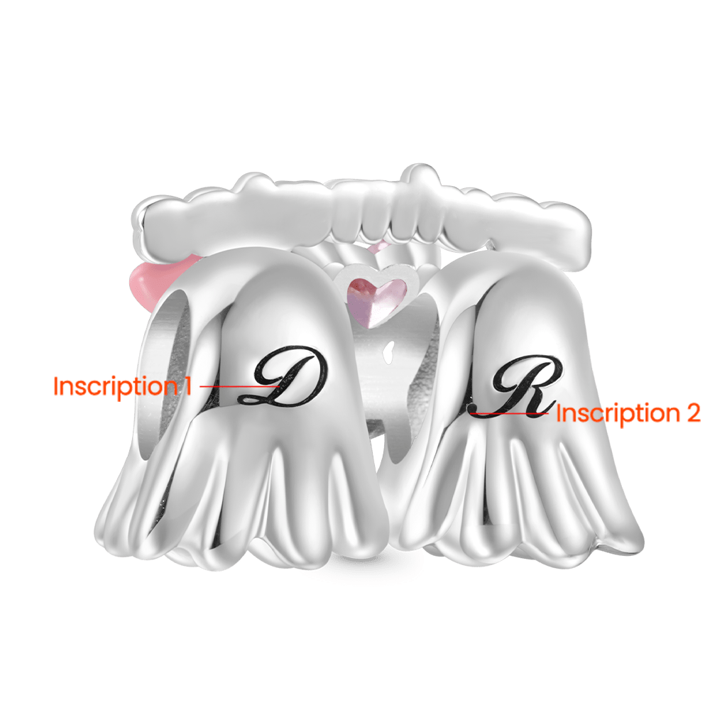 Ghost Soulmate Engravable Charm image number 1