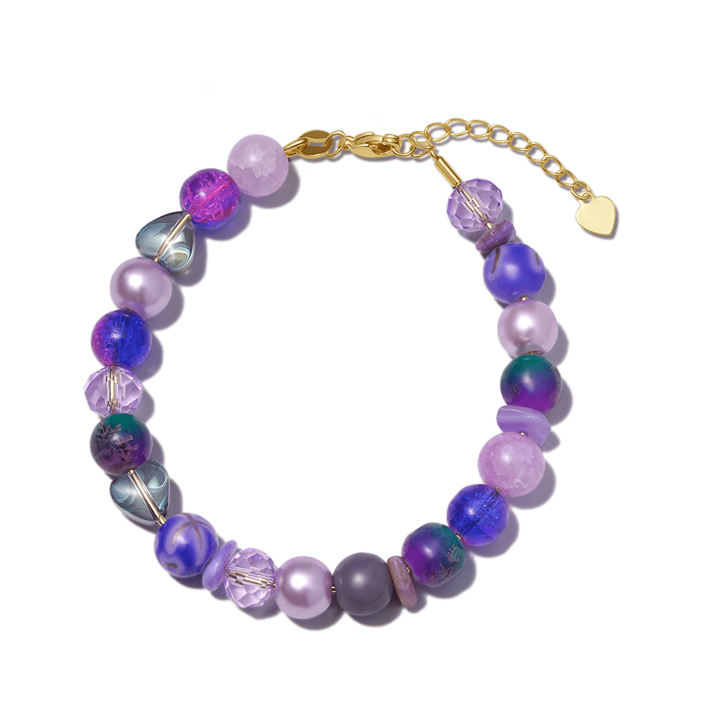 Purple DIY Beaded Bracelet image number 0