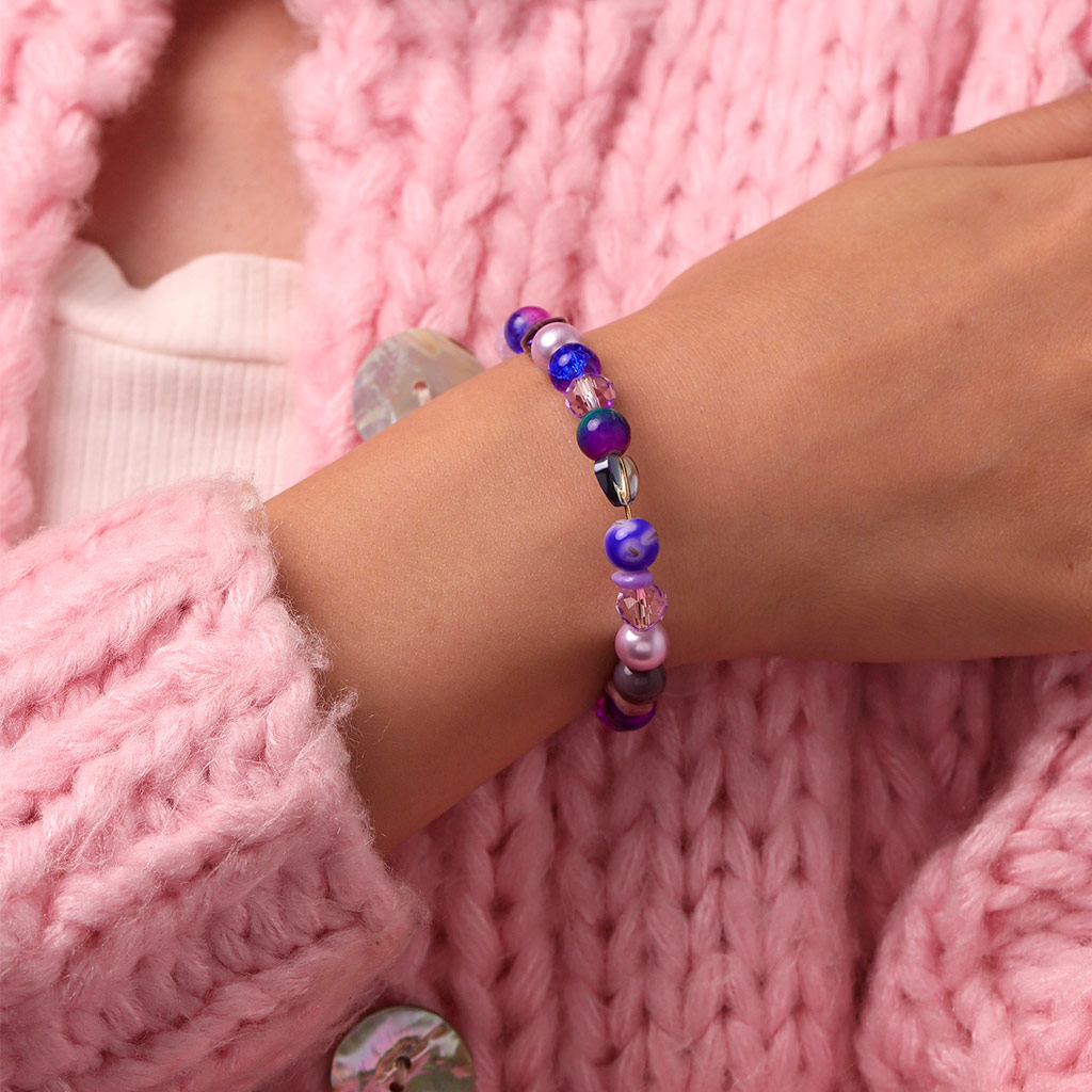 Purple DIY Beaded Bracelet image number 5