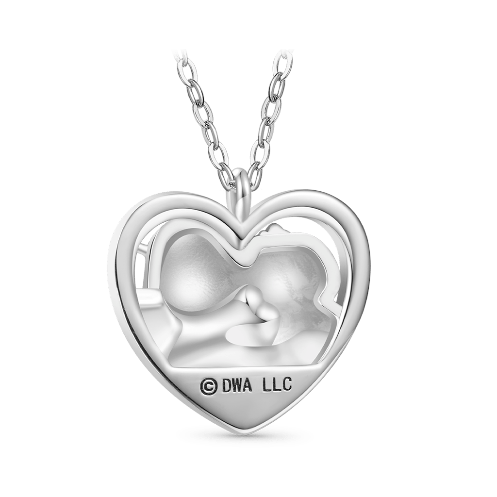 Shrek & Fiona Heart Necklace image number 1