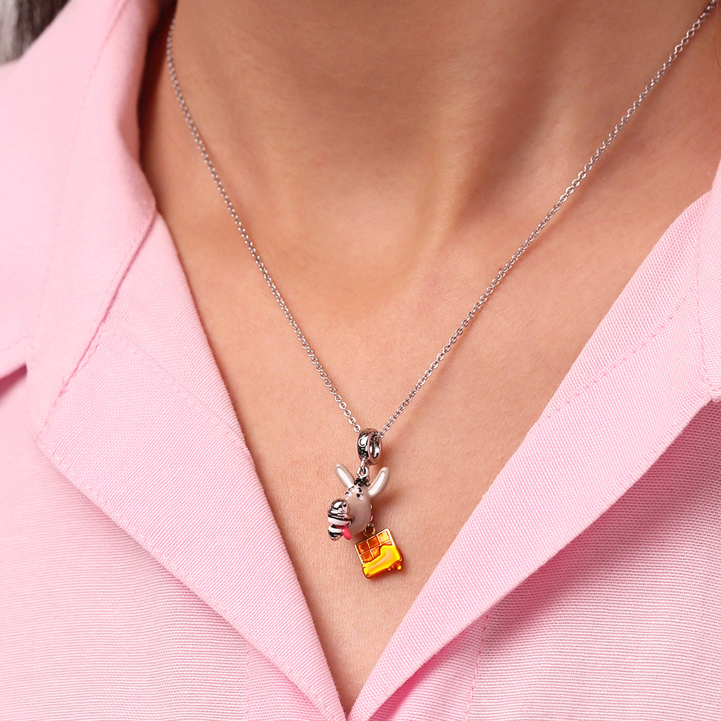 Shrek Donkey Waffles Pendant image number 4