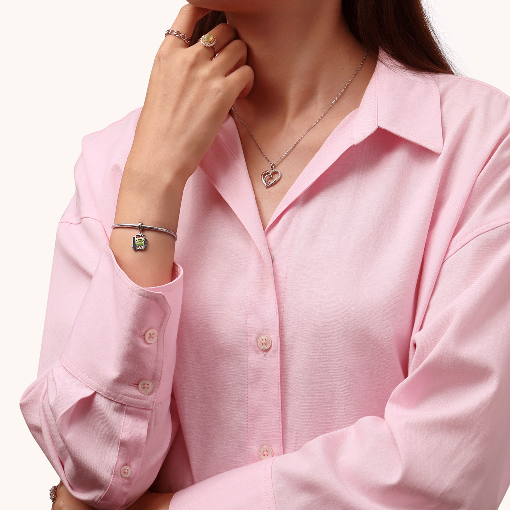 Shrek “Beware Ogre” Sign Pendant image number 3