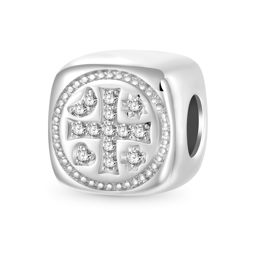 Shiny Cross Square Charm image number 0