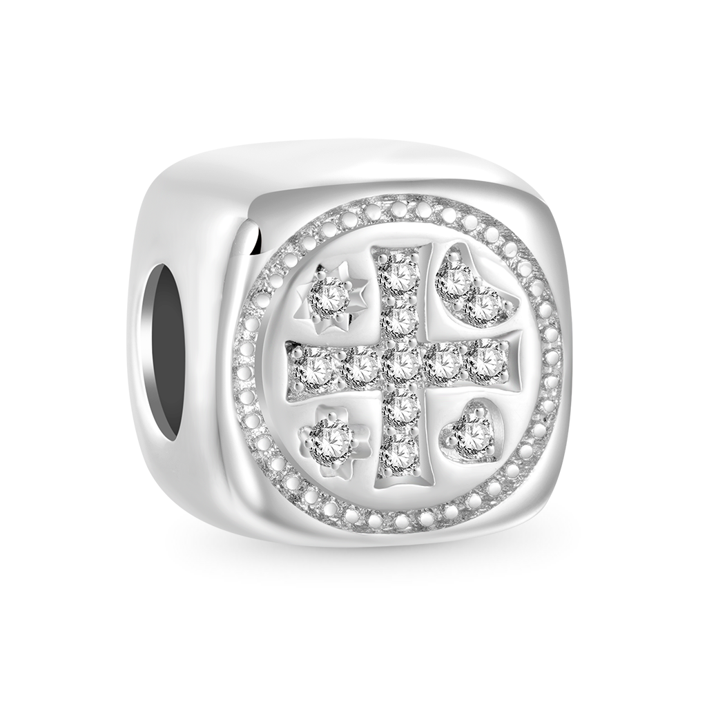 Shiny Cross Square Charm image number 1