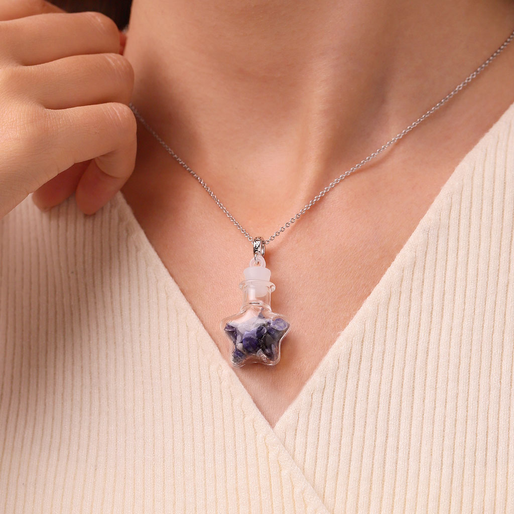 Kyanite Star Bottle Pendant image number 4