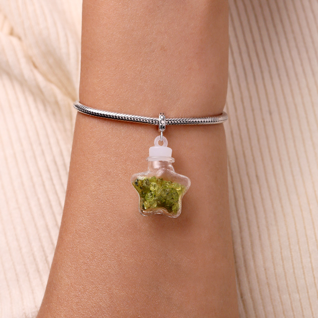 Peridot Star Bottle Pendant image number 4