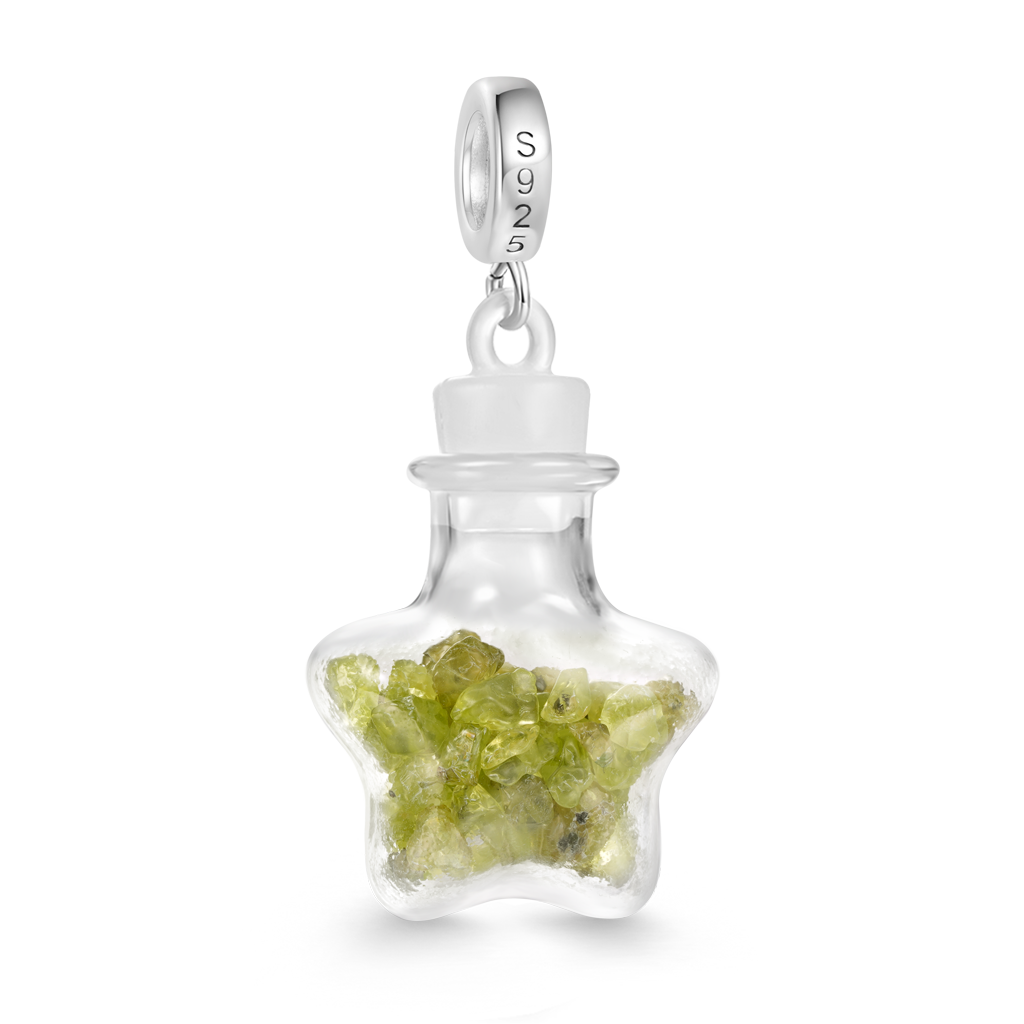 Peridot Star Bottle Pendant image number 1