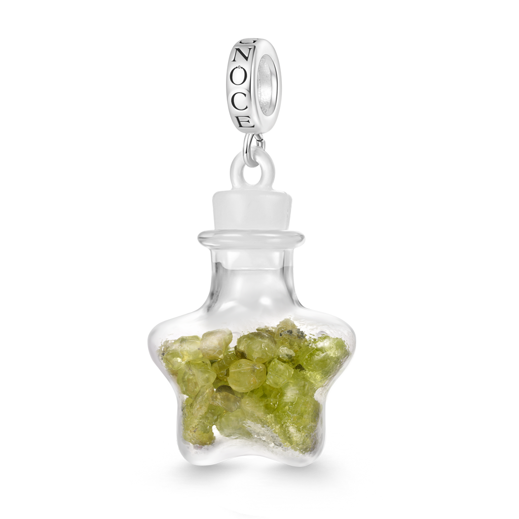 Peridot Star Bottle Pendant image number 0