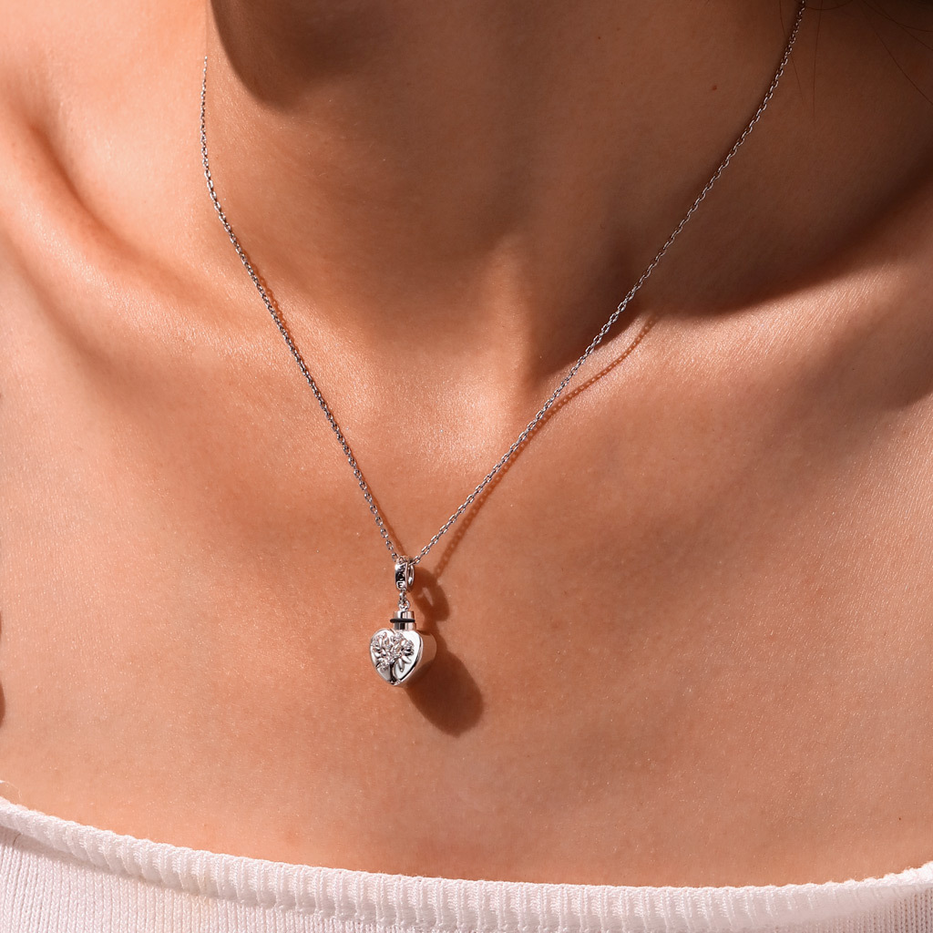 Tree of Life Memorial Urn Ashes Pendant image number 5