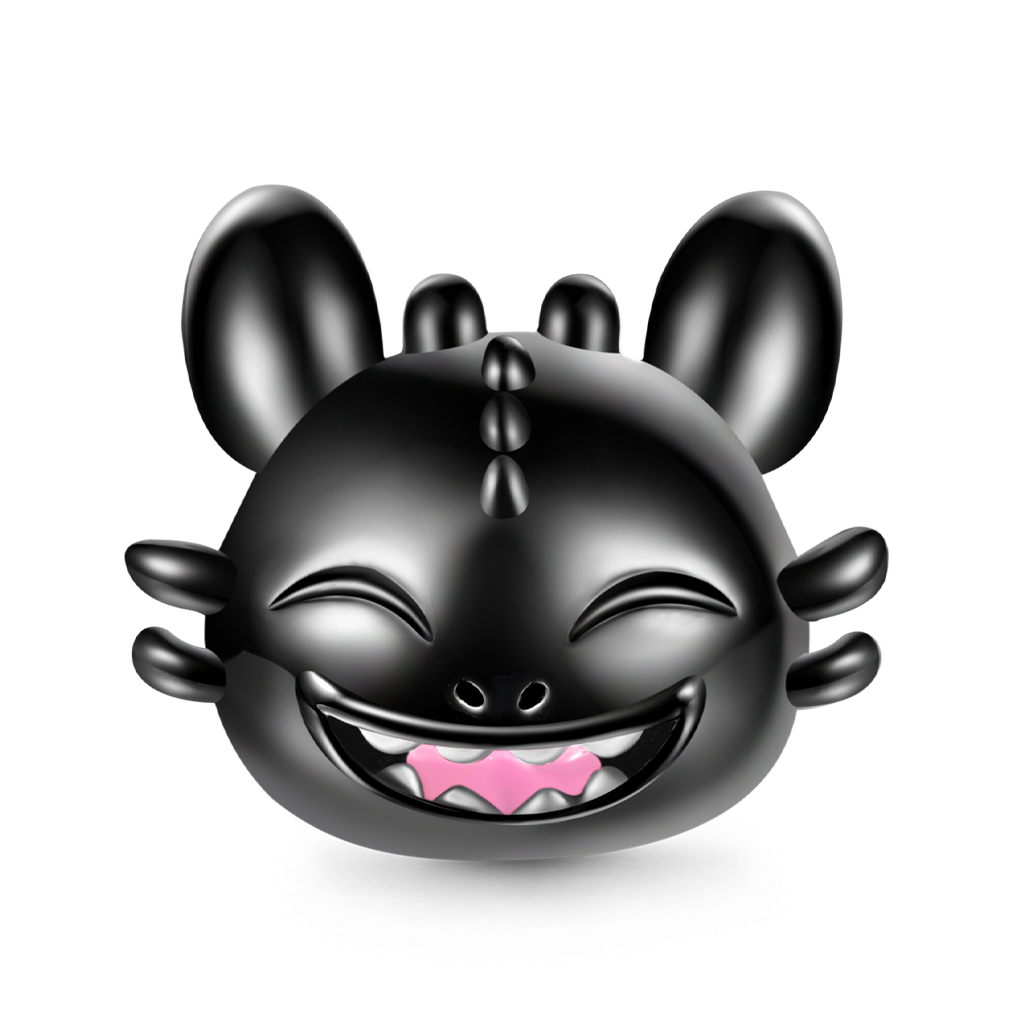 Laughing Toothless Stopper Charm image number 0