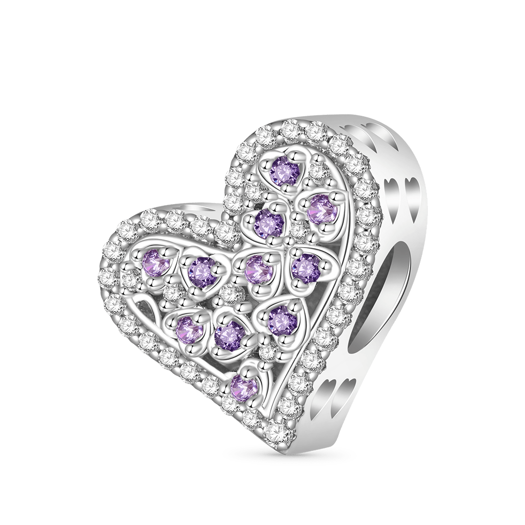 Engravable Lucky Heart Charm image number 0