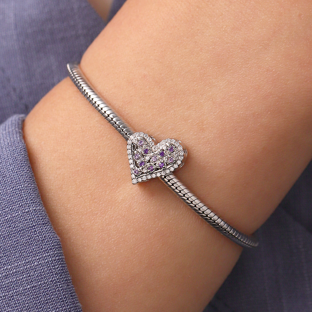 Engravable Lucky Heart Charm image number 5