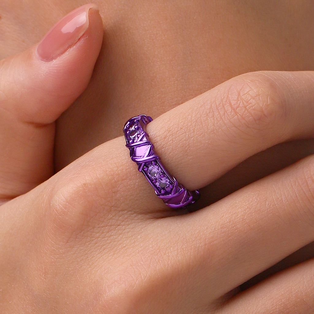 Shiny Purple Candy Ring image number 4